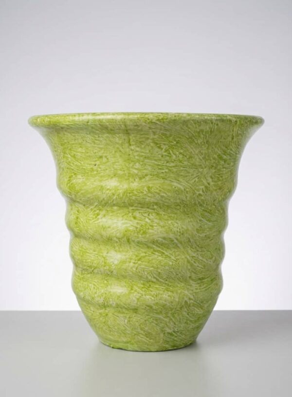 مزهرية خزفية اخضر  Vague Asila ارتفاع 35 سم