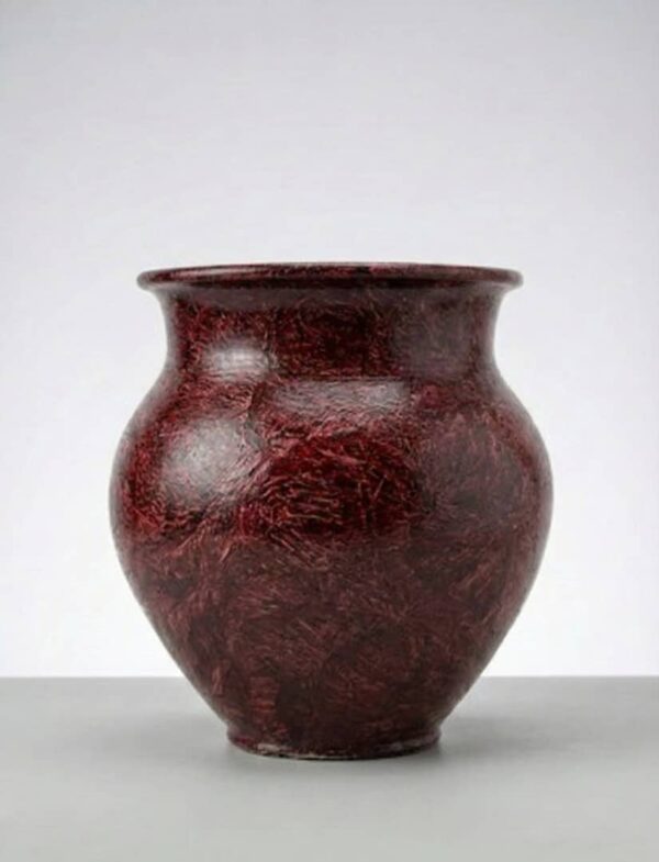 مزهرية خزفية احمر Bombé Jardinier ارتفاع 30 سم