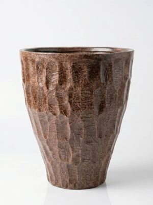 مزهرية خزفية «قشرة الحوت»  ارتفاع 40 سم