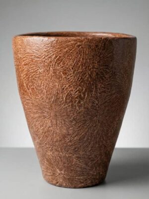 مزهرية خزفية V طويلة réelle